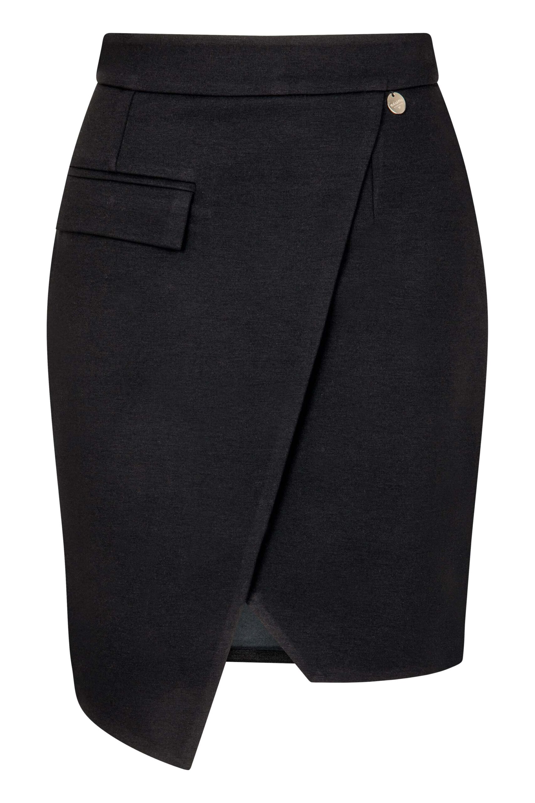 Czarna spódnica asymetryczna