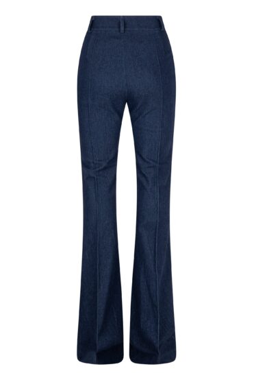 Granatowe jeansy dzwony