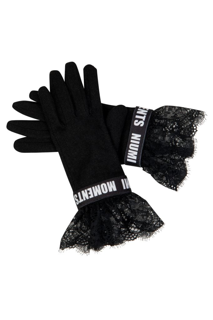 Wełniane rękawiczki czarne