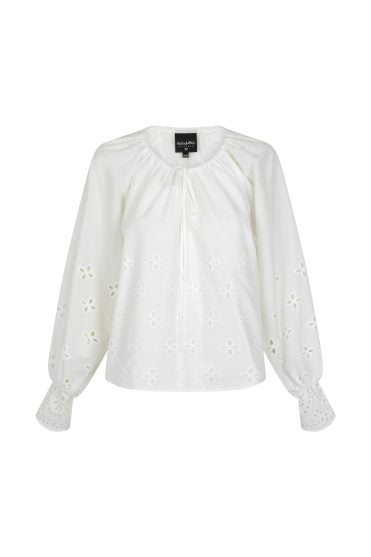 Biała damska koszula haft