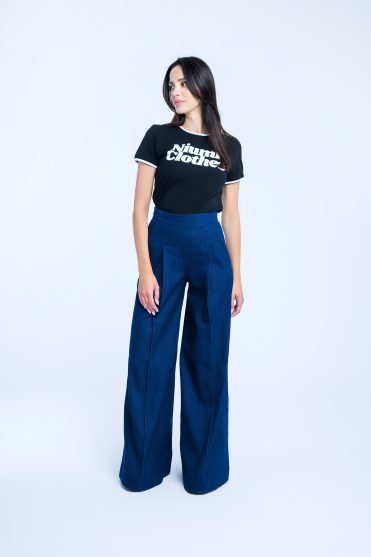 szerokie spodnie jeans damskie