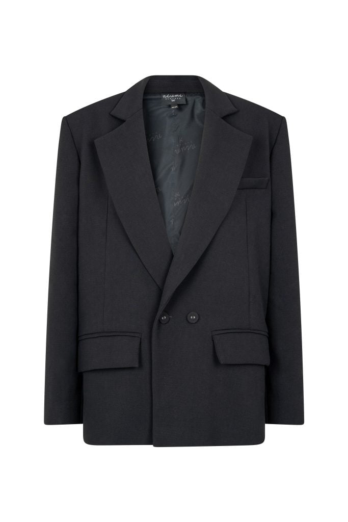 Czarna marynarka oversize damska