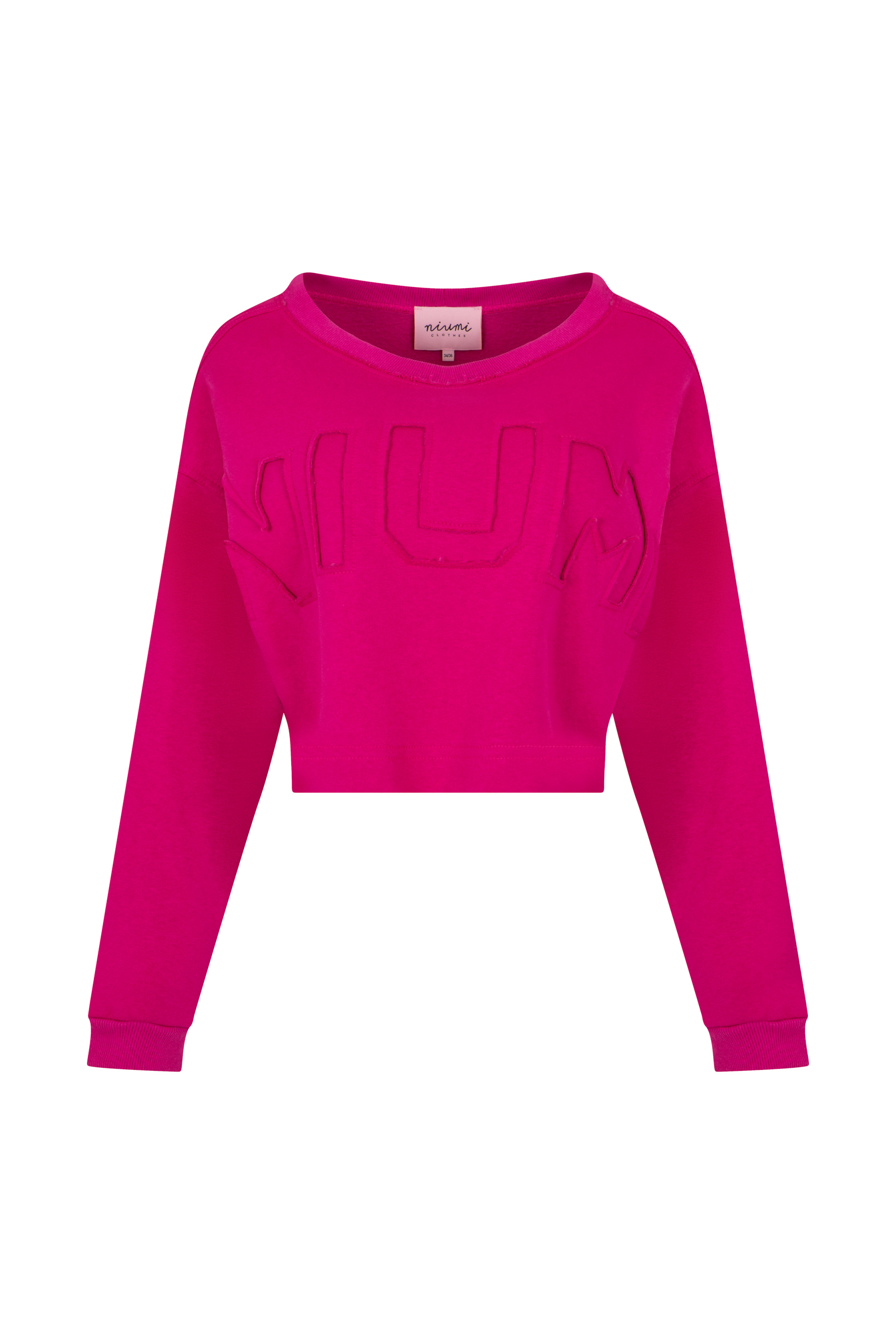 Krótka bluza damska fuksjowa