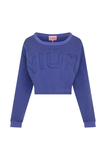 Krótka bluza damska w kolorze Very Peri