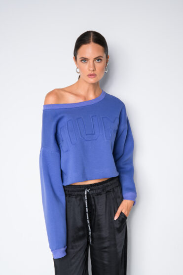 Krótka bluza damska w kolorze Very Peri