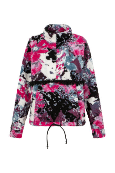 Limitowany damski polar w kwiaty