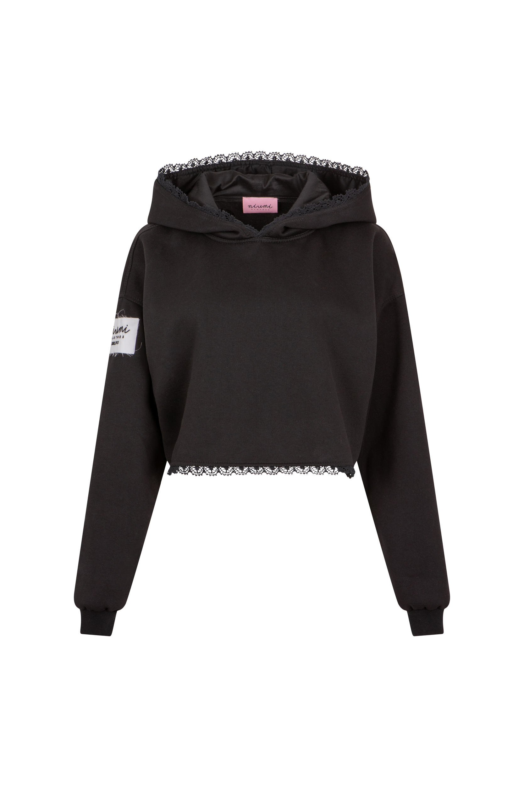 Czarna bluza dresowa z kapturem na jesień