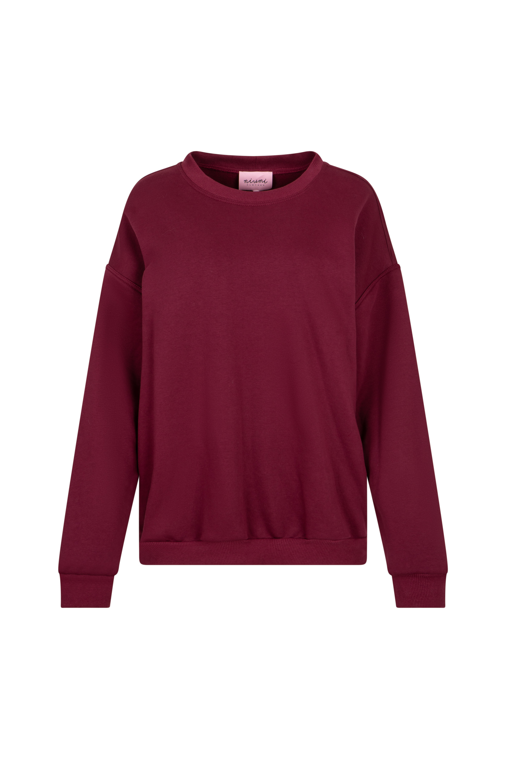 Bordowa bluza damska na jesień
