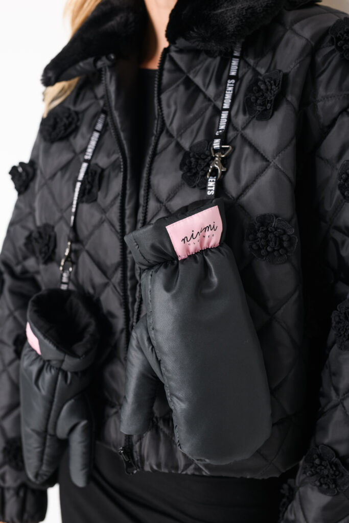 Czarne rękawiczki Niumi