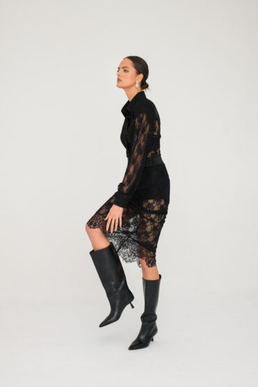 Koronkowa spódnica czarna