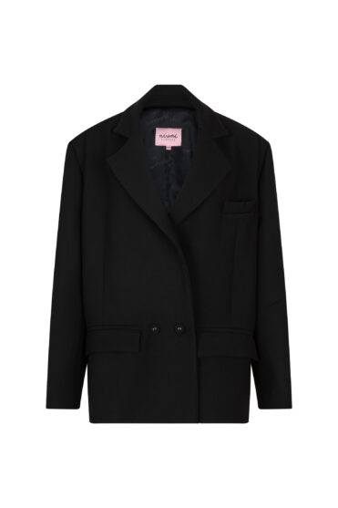 Czarna marynarka damska oversize