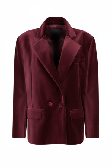 Bordowa marynarka damska na jesień