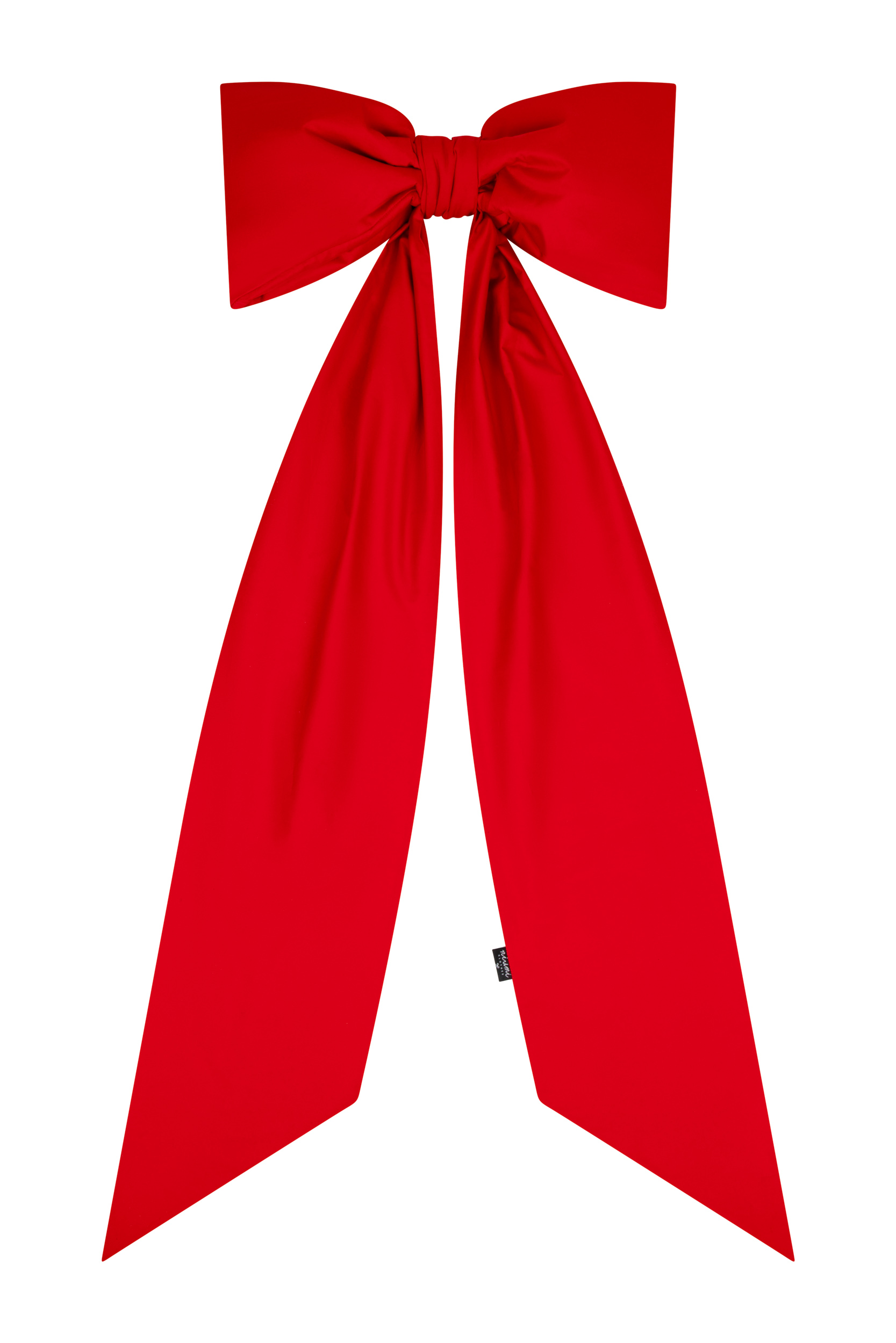 Świąteczna kokarda na choinkę w kolorze czerwonym