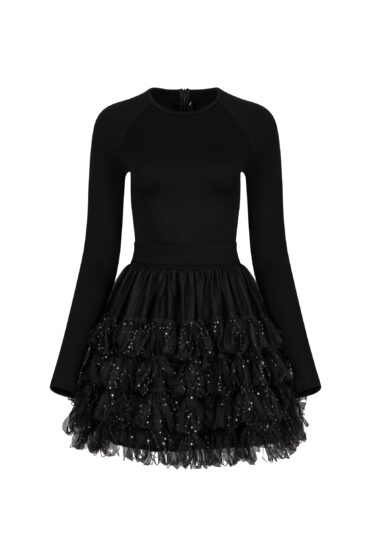 Sukienka bombka czarna