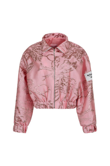 Różowa kurtka bomberka