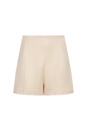 Satynowe szorty damskie ecru