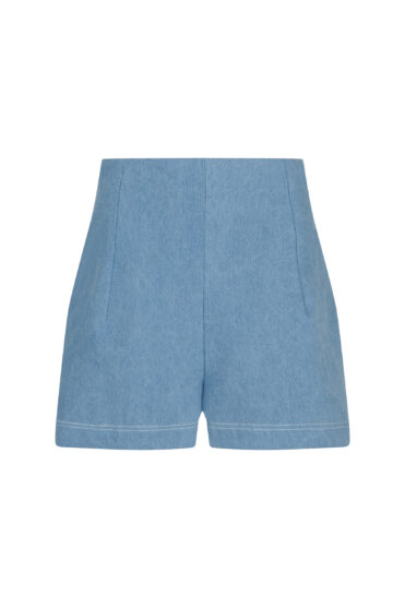 Jeansowe szorty damskie z wysokim stanem