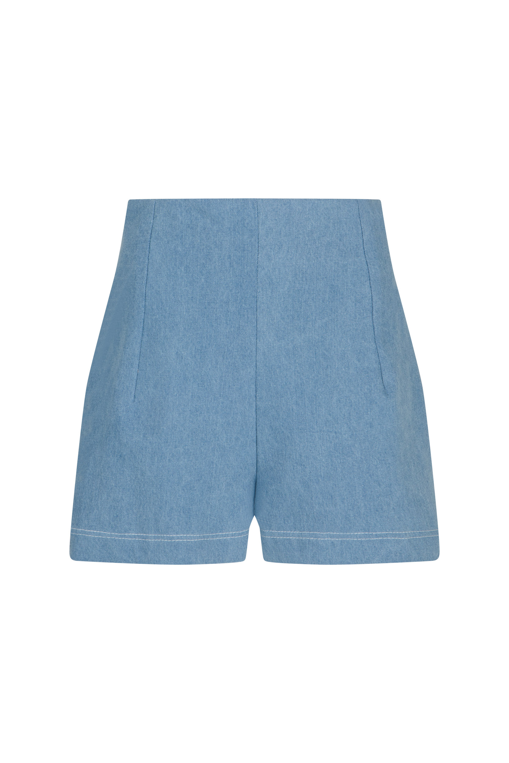 Jeansowe szorty damskie z wysokim stanem