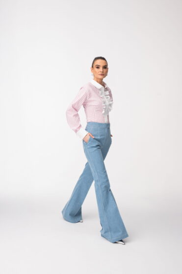 Dzwony jeansowe damskie