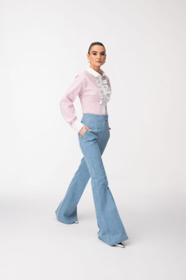 Dzwony jeansowe damskie