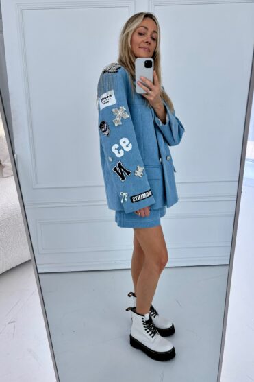 Marynarka jeansowa oversize damska