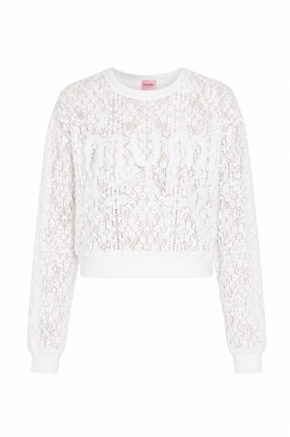 Bluza koronkowa biała