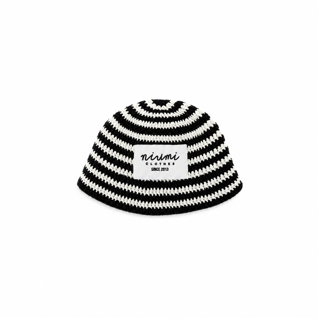 Kapelusz typu bucket zebra