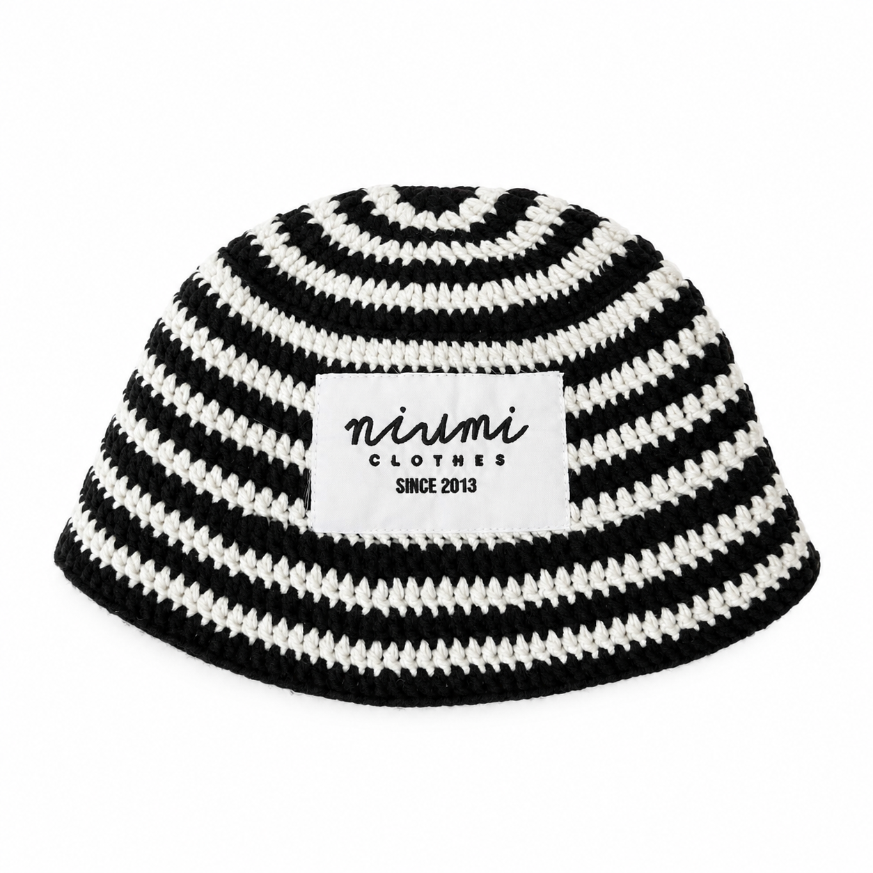 Kapelusz typu bucket zebra