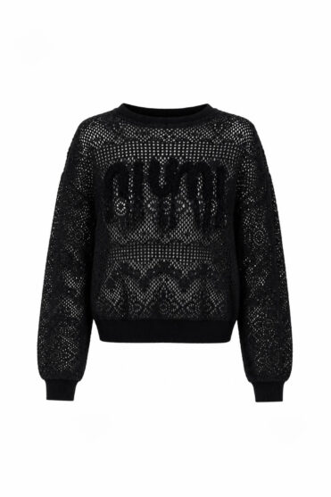 Bluza koronkowa czarna