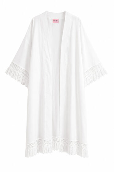 Plażowe kimono z frędzlami