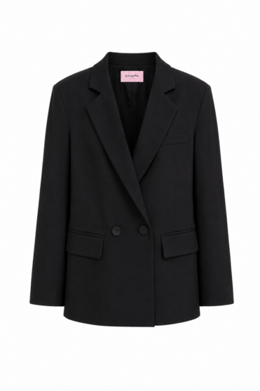 Czarna marynarka damska oversize