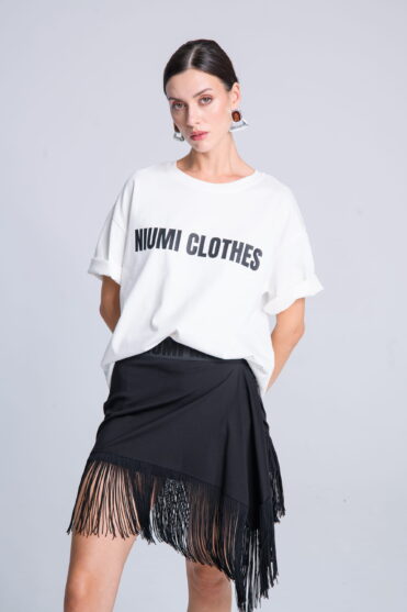 Bawełniany t-shirt z nadrukiem
