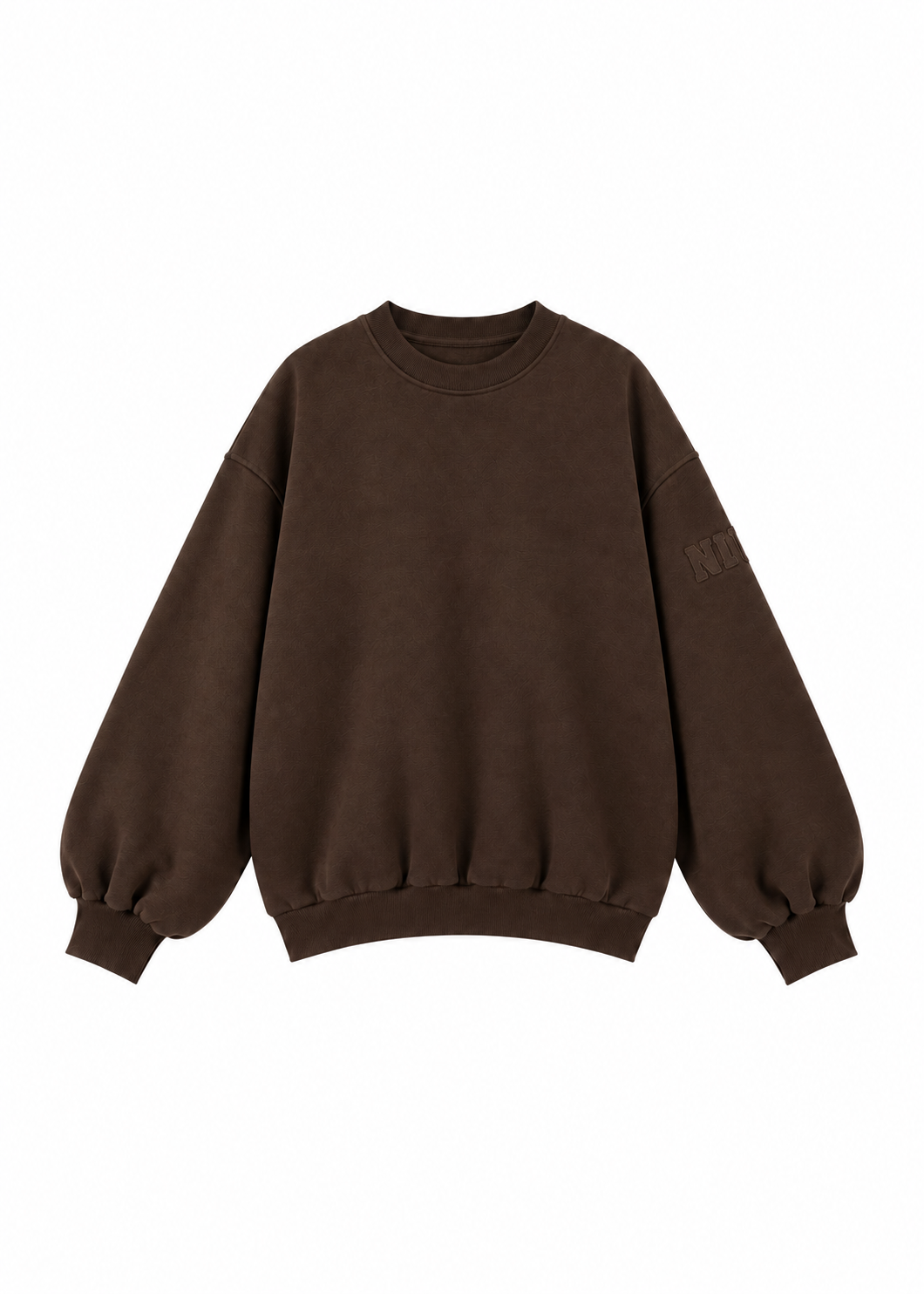 Brązowa bluza damska oversize