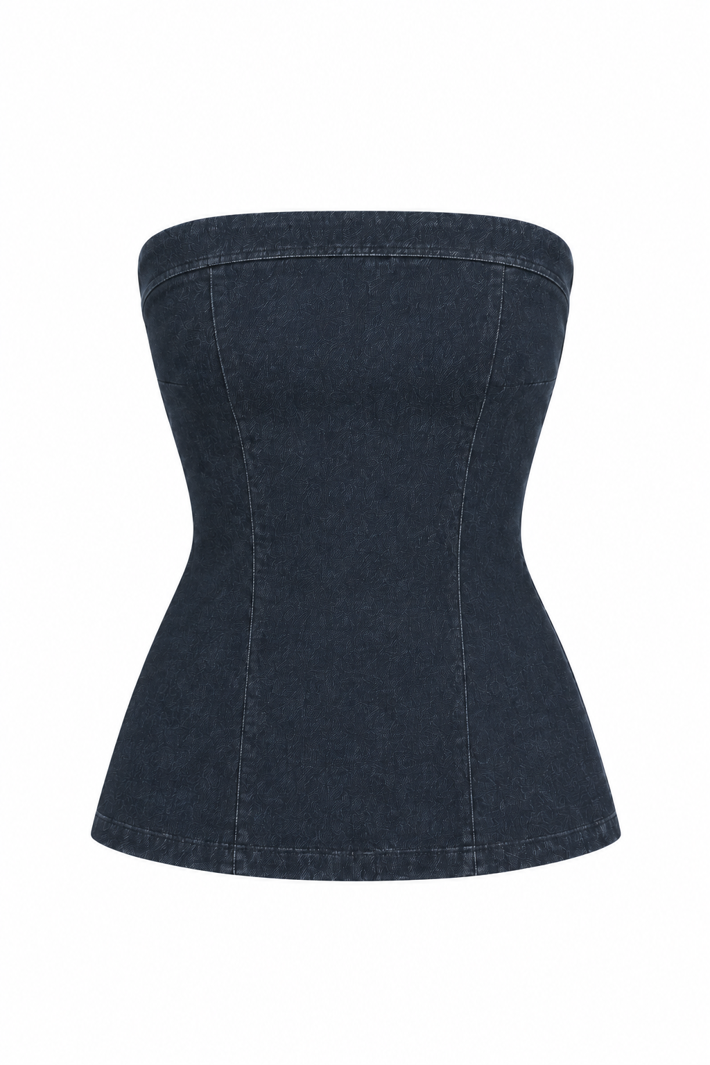 Jeansowy top typu gorset