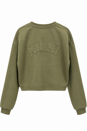 Kardigan damski rozpinany khaki