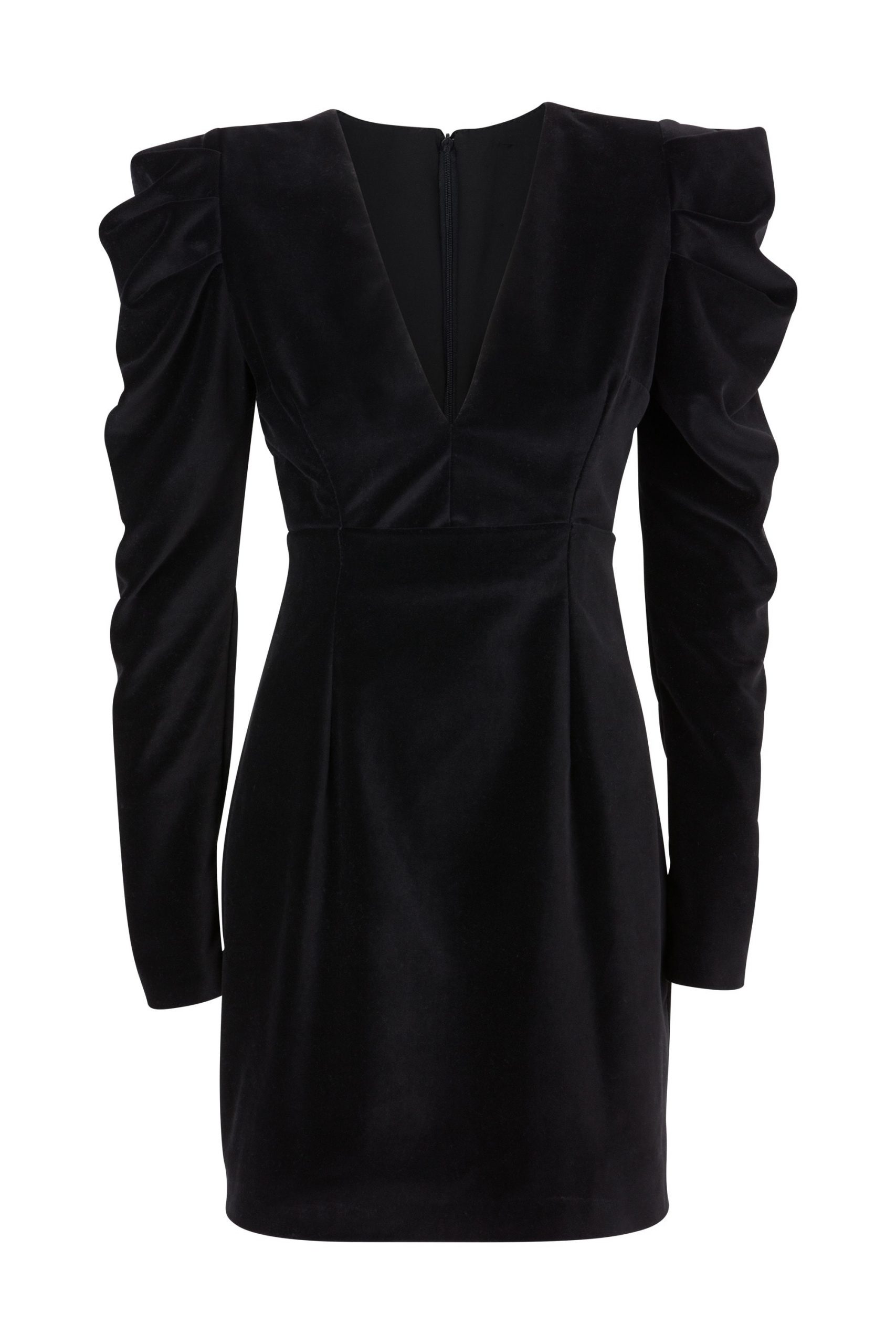 Aksamitna sukienka czarna