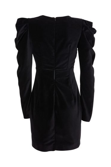 Aksamitna sukienka czarna