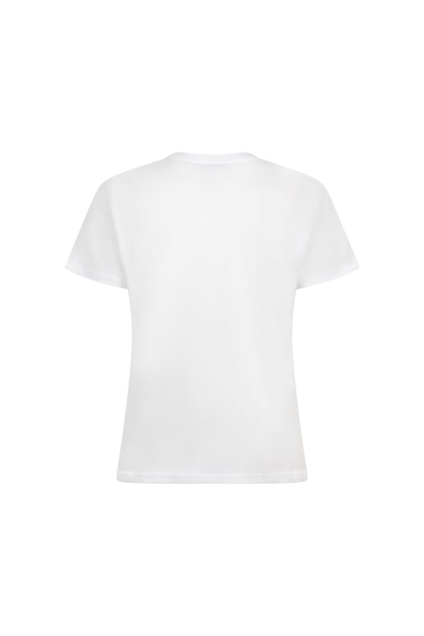 Biały bawełniany t-shirt z logo Niumi