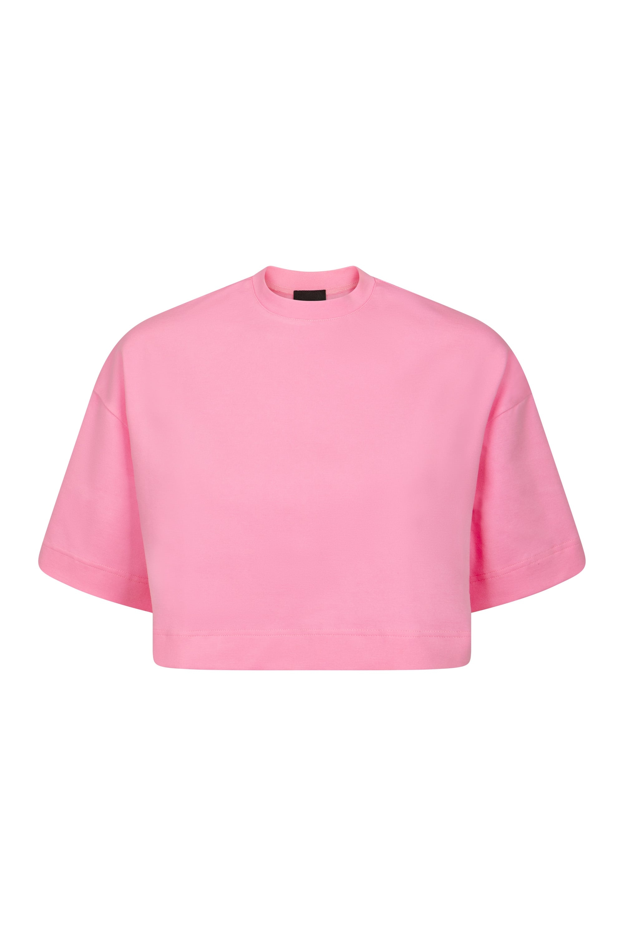 Różowy oversizowy Tshirt z logo